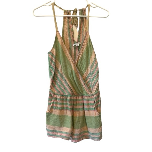 O’Neill Alex Striped Surplice Romper Urban Outfitters - Picture 5 of 10